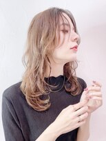 アイティーバイアルバム 八王子店(IT by ALBUM)&nbsp;大人ミルクティーミディ_くびれヘアビタミンカラー_8918