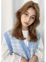 マグノリア オモテサンドウ(MAGNOLiA Omotesando)&nbsp;顔周りのウェーブが決め手！かきあげラフパーマ♪・・・担当KAYO