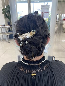 フォルテ 中田店 大人気シニヨンアレンジ