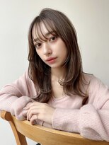 バイオレット 栄店(Violet) 20.30代☆フェイスレイヤー シースルーバング レイヤースタイル