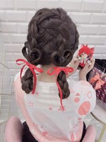 ハート×編み込みわんこヘアメ＊まゆ