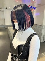 アフターニュース(after news) ブリーチインナーカラーピンクカラー前髪カットトリートメント