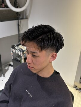 フランクスバーバーザスタンド(Frank’s barber the stand) メンズビジネスツーブロックパーママッシュショートF