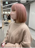イメチェン/レッドブラウン/似合わせカット/フルバング
