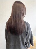 シアーベージュニュアンスカラー＊艶ストレートロングヘア