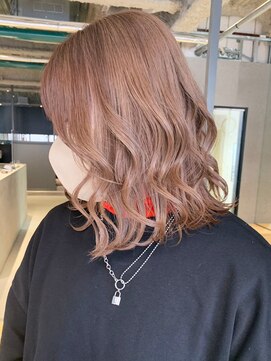 アイティーバイアルバム 八王子店(IT by ALBUM) レイヤーカットオリーブベージュグレージュカラー_ba436532