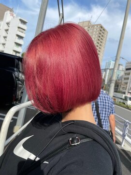 ぷてぃ(petit) ケアブリーチ/ダブルカラー/ボブ/ケアブリーチ/デザインカラー