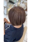 50代 長岡 脱白髪染め ハイライト/長岡30代40代50代