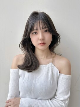バイオレットジェム(Violet`jem) くびれヘアぱっつん前髪ミディアムレイヤーRI-34