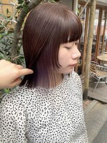 ラミエバイメルト 下北沢(lamie by melt)&nbsp;花田/ボブ/切りっぱなしボブ/インナーカラー/イヤリングカラー