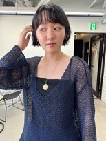 Emma  ecole 癖毛を活かしたニュアンスボブ/パーマ風カット