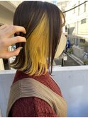 広め☆イエローインナーカラー