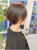 似合わせカット小顔くびれショート前髪コスメストレート