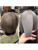 ネクスト 池袋(NEXT) ダブルカラー/シルバー/グレー/ブリーチ