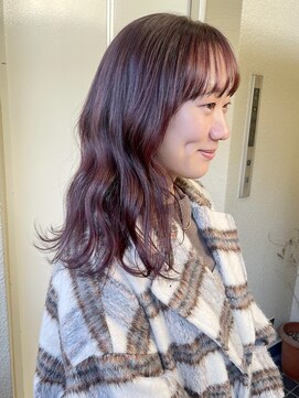 オルチェット(Olu'chette HAIR LIFE) 深澤/ウェーブミディアム/暖色系カラー/ピンクカラー