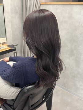 クラン 岡本(Chlan) ラベンダーアッシュ×ゆるふわウェーブ抜け感ヘア