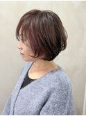 【asuka】ショートボブとラベンダーカラー