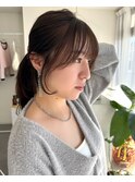 結んでも可愛い顔まわり いわき美容室