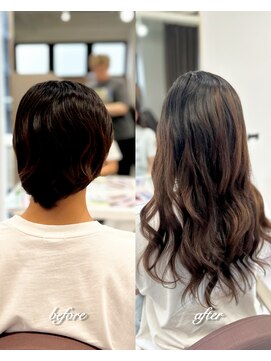 ガルボヘアー 心斎橋店(garbohair) 心斎橋プルエクステプルシールエクステショートからロング