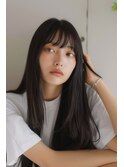 ダークブルージュラフストレート