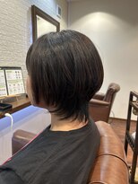 ヘアー サロン アットシュシュ(Hair Salon At'shushu)&nbsp;小顔補正立体カットと髪質改善ストレートでナチュラルショート♪