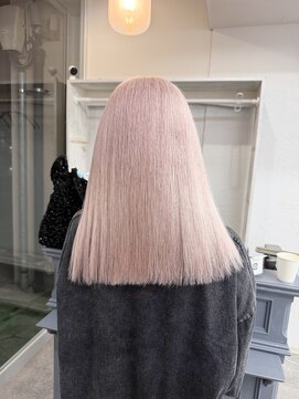 イオ(IO) ロングのホワイトピンク