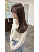 リズム(lysm)&nbsp;ロングヘア × オリーブグレージュ