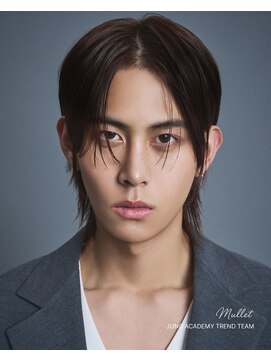 ジュノヘアージャパン 表参道(JUNO HAIR JAPAN) 韓国ヘア マレット デザインカラー センターパート フェザーUP