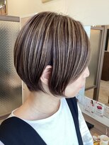 フランヘア 新宮店(Flan hair)&nbsp;柔らかいクッキリ強弱をつけたハイライトカラーデザイン