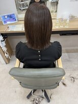 カイノ イオンモール橿原店(KAINO) ナチュラルブラウンの切りっぱなし外ハネミディ