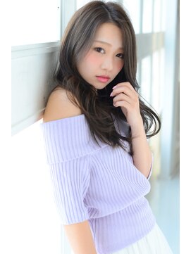 トリコ心斎橋(trico) 透明感がある暗髪@エフォートレスアンニュイロング