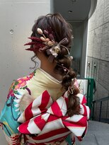 ヘイルジューシー(hail JUICY) 紐アレンジ☆ふわふわ編みおろし