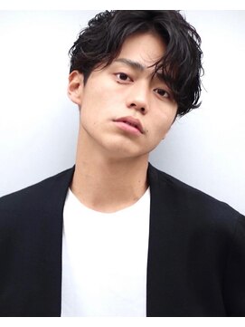 ガーデン 銀座(GARDEN) ダークアッシュ ニュアンスパーマ 韓国マッシュ スペインカール