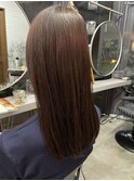 【安田汐里】艶カラーブラウンロングスタイル
