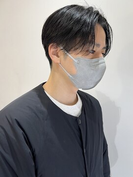 ウクラ バイ レシッド 池袋(uchla by rcid) 大人センターパートアップバングシークレットパーマ韓国マッシュ