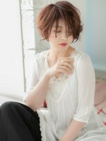 アルバハナレ 横浜(αlba HANARE)&nbsp;関内/髪質改善/アッシュピンクのマッシュボブショートa