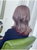 ラベンダーシルバーとピンクラベンダーのインナースタイル