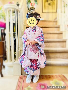 美容室 ティンカーベル 七五三(3歳)