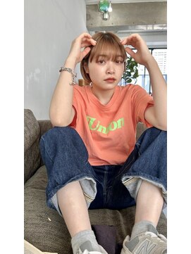 ムード タテマチ(mood tatemachi) ミルクベージュ×耳掛けボブ