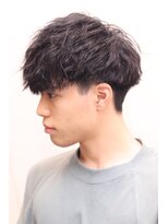 ヘアーアンドグルーミング ヨシザワインク(HAIR&GROOMING YOSHIZAWA Inc.)&nbsp;波巻き束感ショートツーブロックマッシュアップバングコンマヘア
