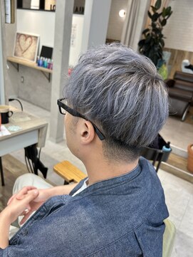 ヘアーザラブズラフズ オーガニカ 北九州(HAIR THE LOVES LAUGHS ORGANICA) ダブルカラーシルバーアッシュ*