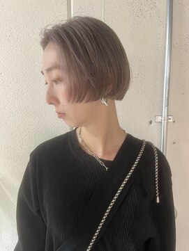 タス(TAS) ラベンダーベージュ前上がりボブ