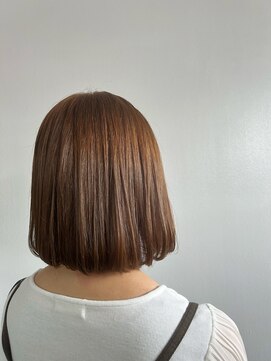 セダクション 道後樋又店(Seduction) 松山市/20代/30代/40代/カジュアルなハニーベージュ×ボブ