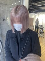 アルカナ 明治神宮前原宿(ARCANA)&nbsp;切りっぱなしボブ エアリーロング 美髪 ピンクブラウン
