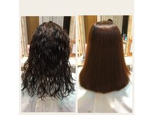 アイロンを使わなくてもストレートに！詳しくはホームページへ