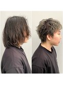 【ステップボーンカット】無造作ショート/アッシュベージュ