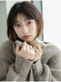 #38/黒髪/ボブルフ/ネビージュ/小顔/ワンレン/髪質改善/仙台