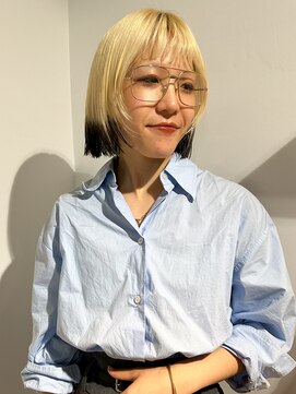 ヌウ(nuu) 〈生平〉ボブ/デザインカラー/裾カラー/ケアダブルカラー