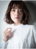 大人かわいいゆるふわ外ハネボブウルフくびれヘアu上尾30代40代