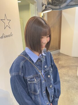 ロア ヘアーコーディネート 四条烏丸店(LoRE hair coordinate) straight × bob